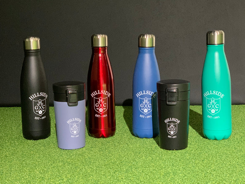 Hillside Golf Club Logo HiDrate Drinks Flask