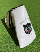 AM&E Hillside Logo Putter Headcover - White