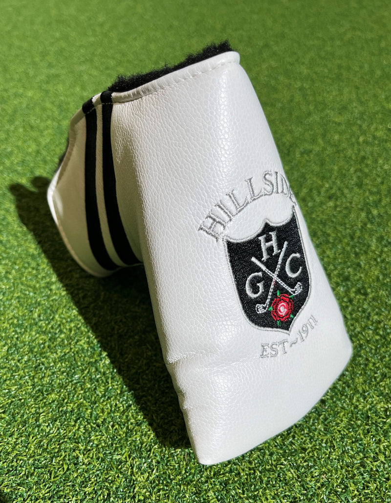 AM&E Hillside Logo Putter Headcover - White
