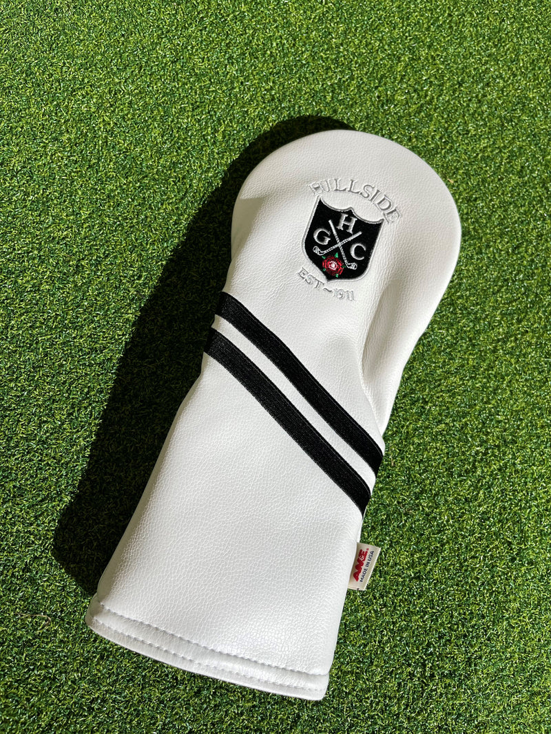 AM&E Hillside Logo Fairway Headcover - White