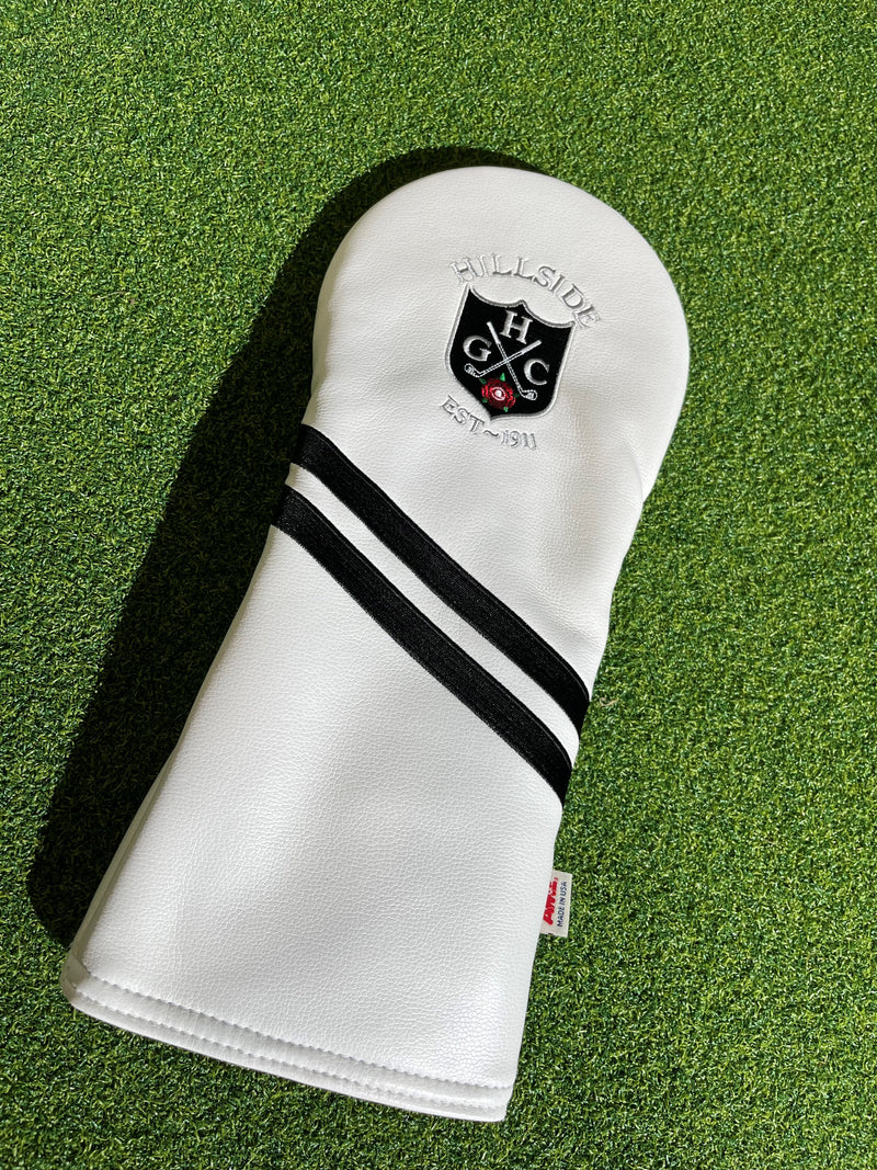 AM&E Hillside Logo Driver Headcover - White